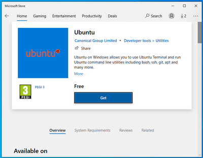 Select Ubuntu